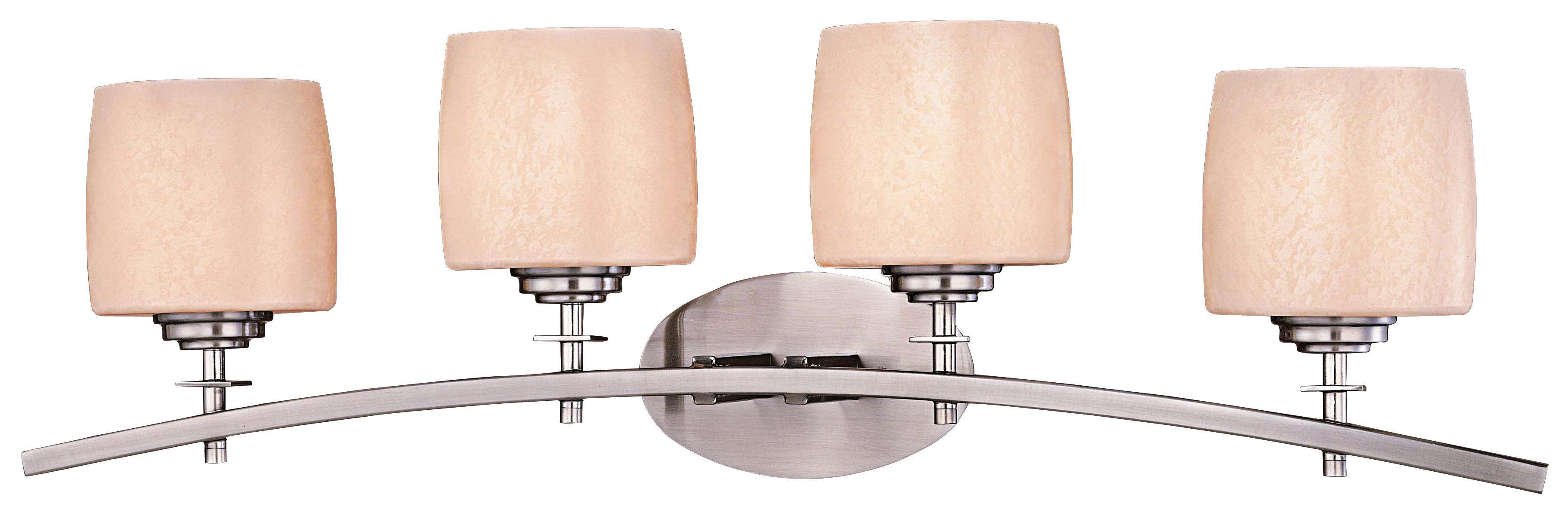 Raiden 32 1/2â€ Wide Brushed Nickel 4-Light Bath Light