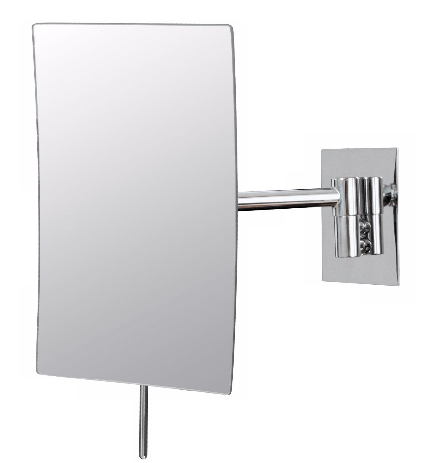 Aptations Chrome Minimalist 5" x 8" Rectangular Wall Mirror