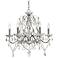 Grace 23 1/2" Wide Chrome and Crystal 6-Light Chandelier