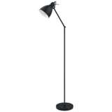 Eglo Priddy Black Metal Adjustable Modern Floor Lamp