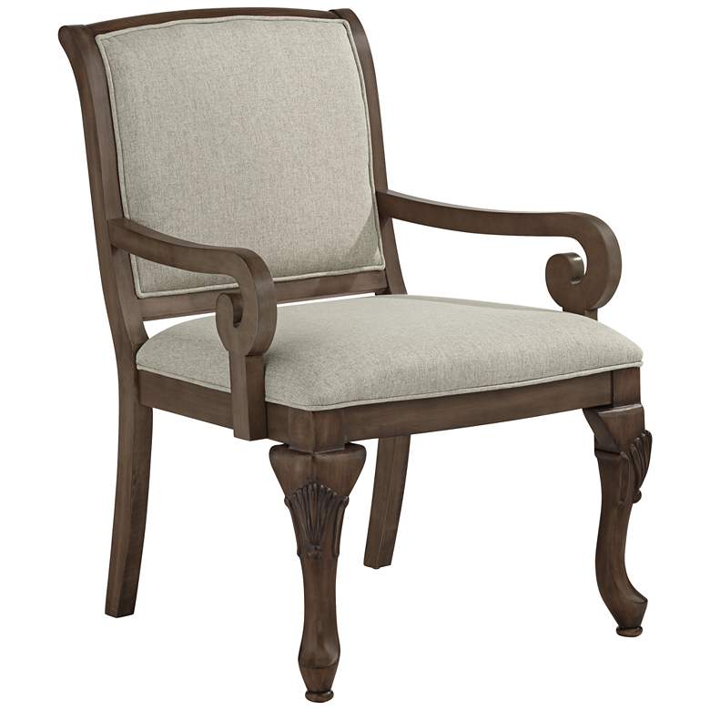 Diana Beige Upholstered Accent Chair