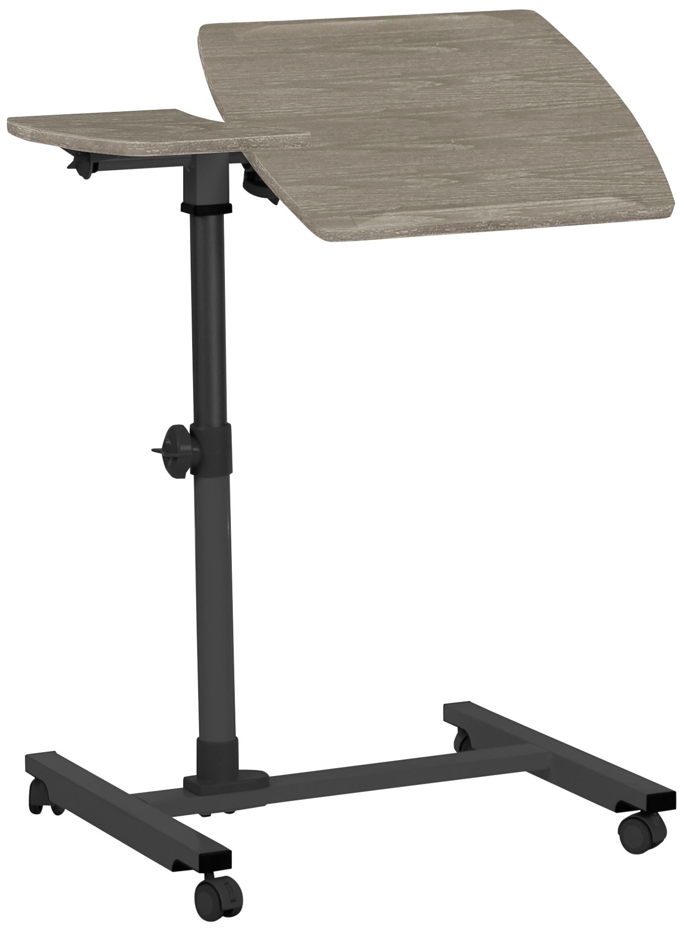 200 Collection 16" Wide Gray Wood Adjustable Reading Table