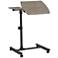 200 Collection 16" Wide Gray Wood Adjustable Reading Table