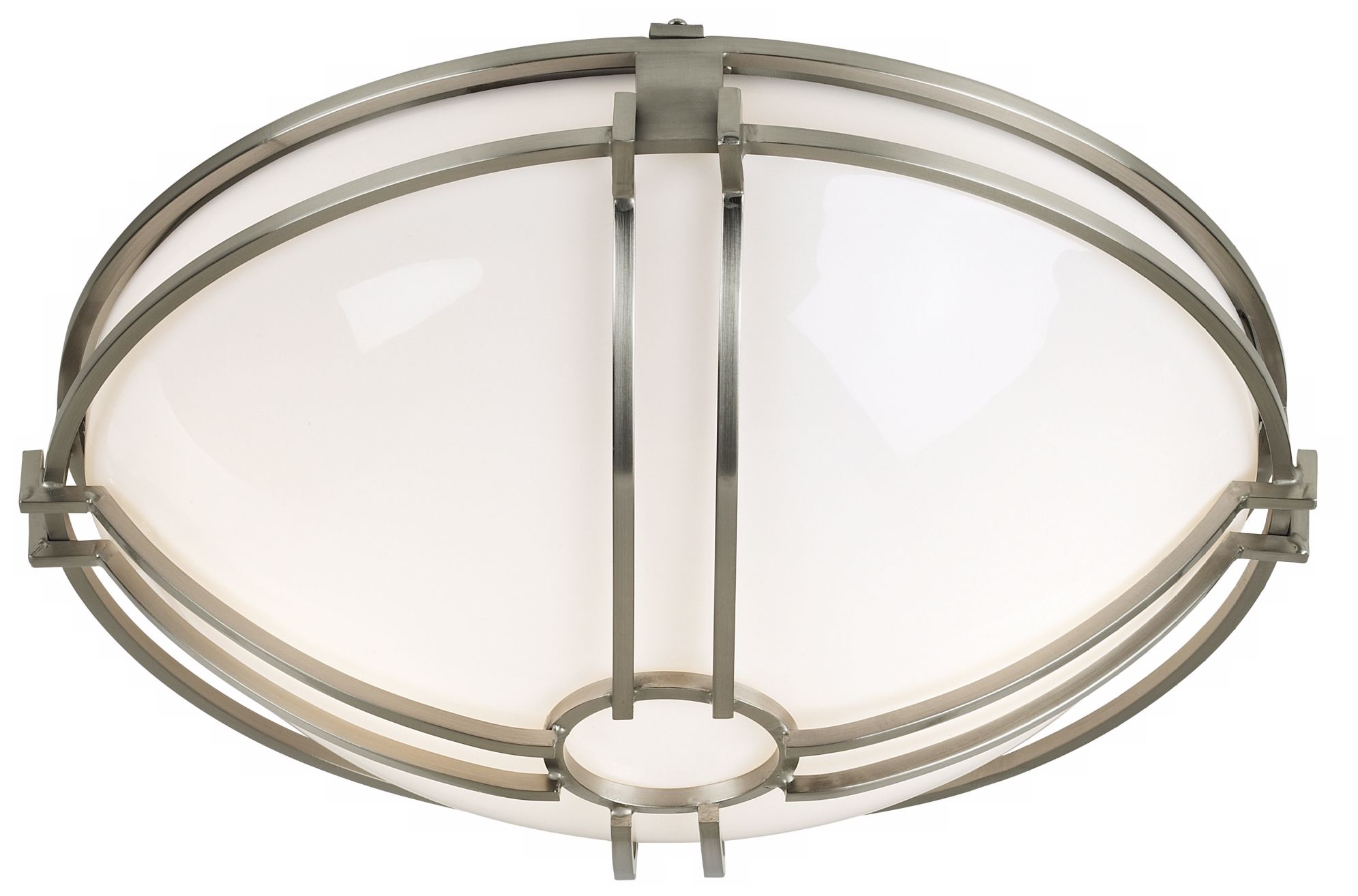 Bradbury 15" Wide Brushed Nickel Bowl Ceiling Light