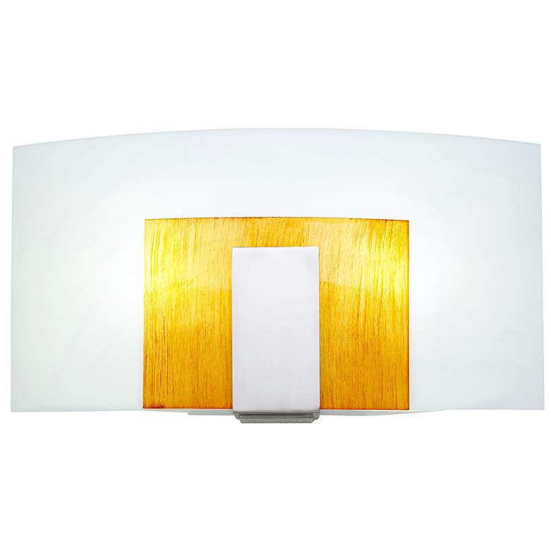 Rego 9 1/4&quot;H Brushed Nickel Wall Sconce w/ Alabaster Shade