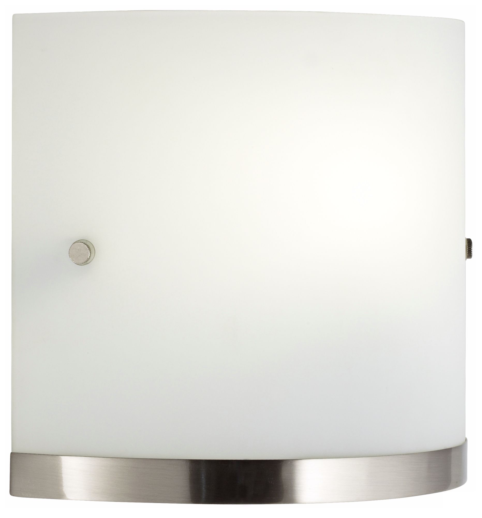 Brasch 8 1/2"H Brushed Nickel and Frosted Glass Wall Sconce