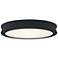 Fusion™ Bevel 12 1/2"W Matte Black LED Ceiling Light
