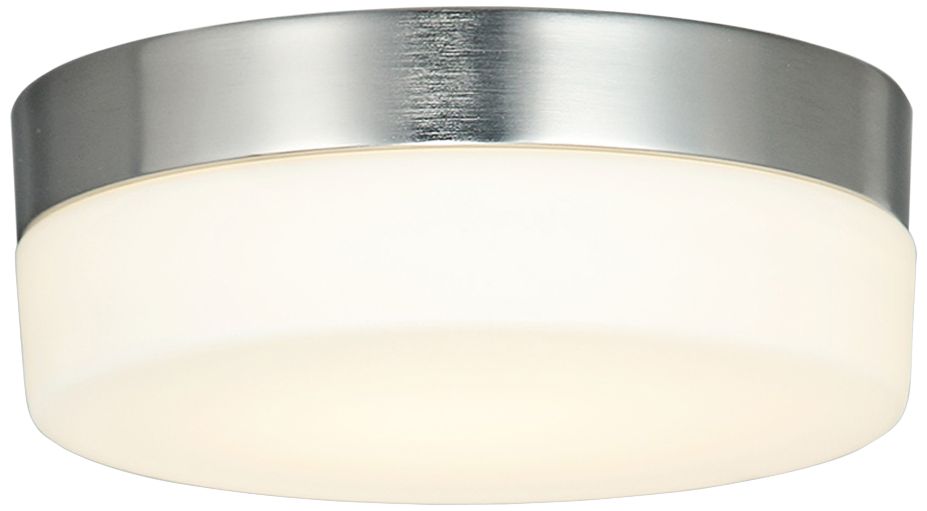 Fusion™ Pixel 7" Wide Nickel Round LED Ceiling Light