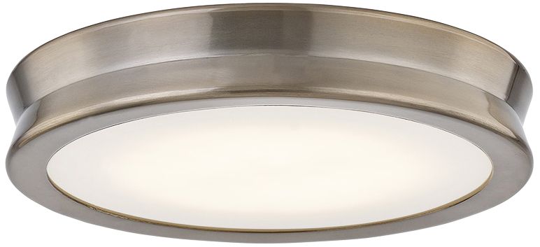 Fusion™ Bevel 8 1/2"W Brushed Brass LED Ceiling Light