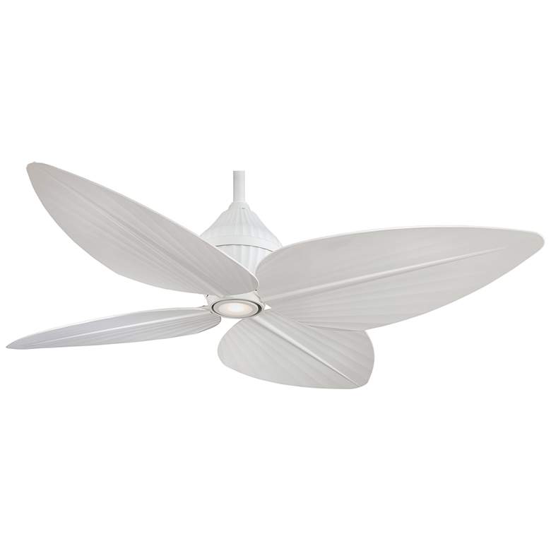 Image 2 52" Minka Aire Gauguin White Outdoor LED Ceiling Fan with Wall Control