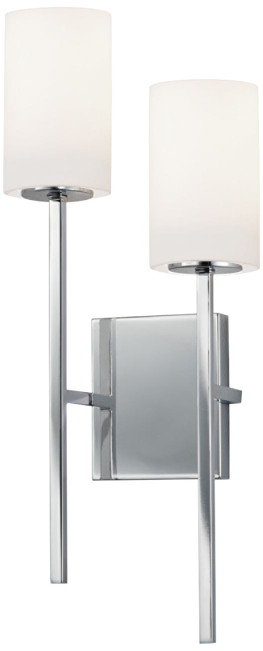 Fusion™ Rise 21"H Polished Chrome 2-Light Wall Sconce