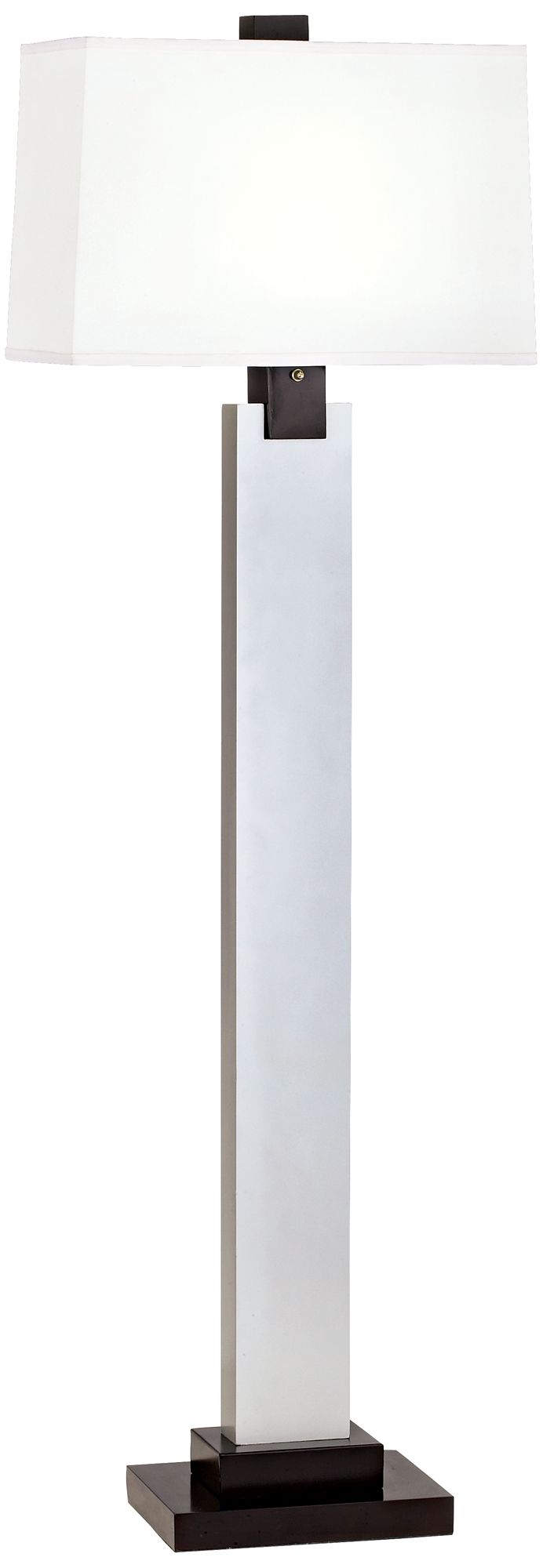 silver modern floor lamp