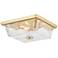 Hudson Valley Hines 13" Wide Aged Brass Ceiling Light