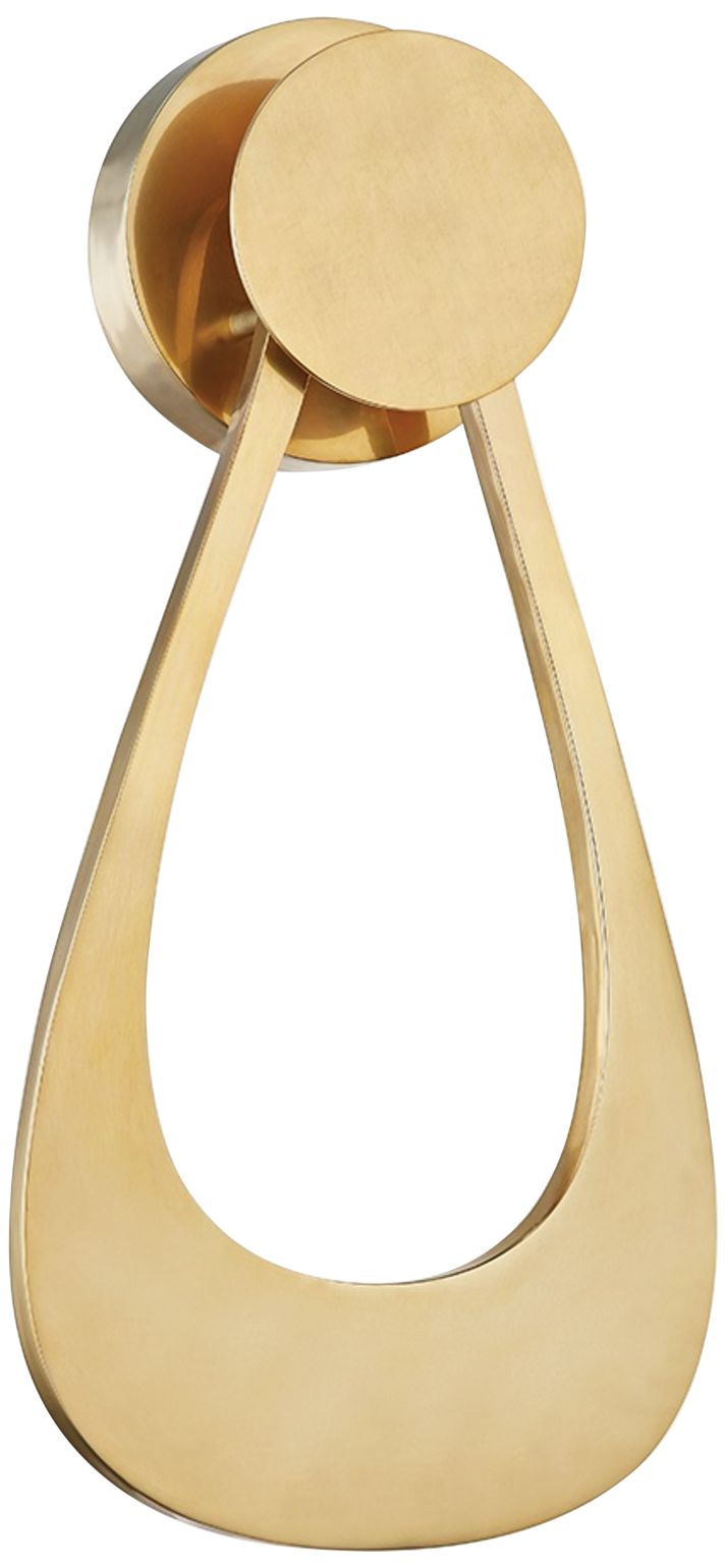 Hudson Valley Rooney 16 1/4" High Aged Brass LED Wall Sconce