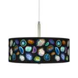 Agates and Gems II Giclee Pendant Chandelier