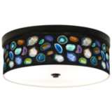 Agates and Gems II Giclee Energy Efficient Bronze Ceiling Light