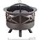 Dover 30" Wide Round Bronze Wood Burning Fire Pit