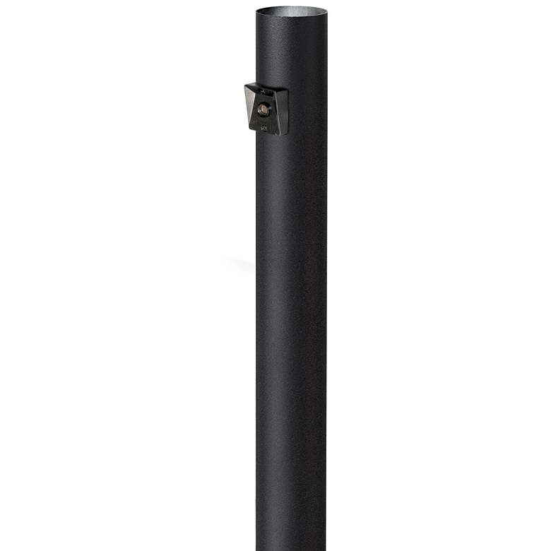 Black 96&quot; High Dusk-to-Dawn Direct Burial Lamp Post