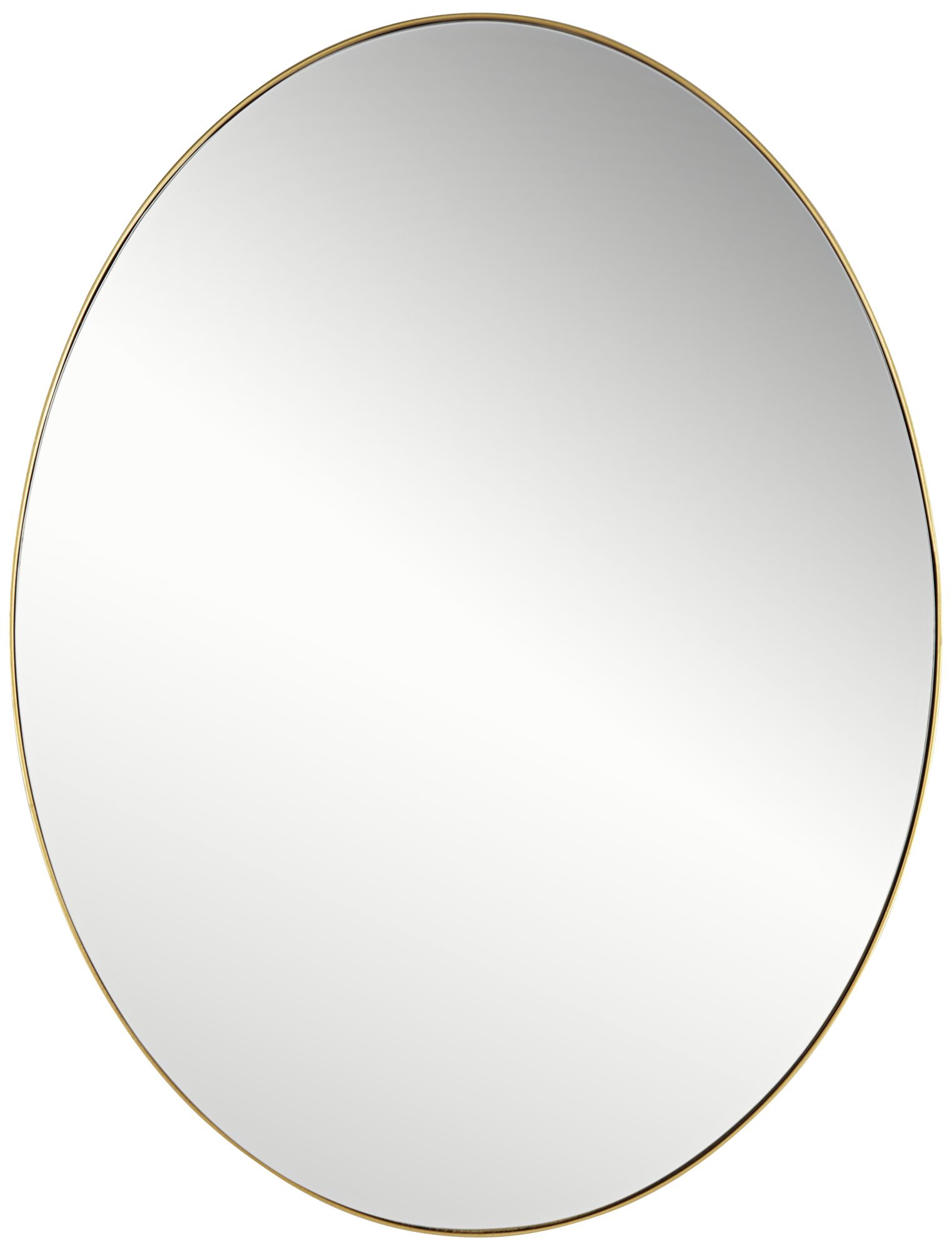 Clarendon Gold Metal 17 3/4" x 23 3/4" Oval Wall Mirror 93N42