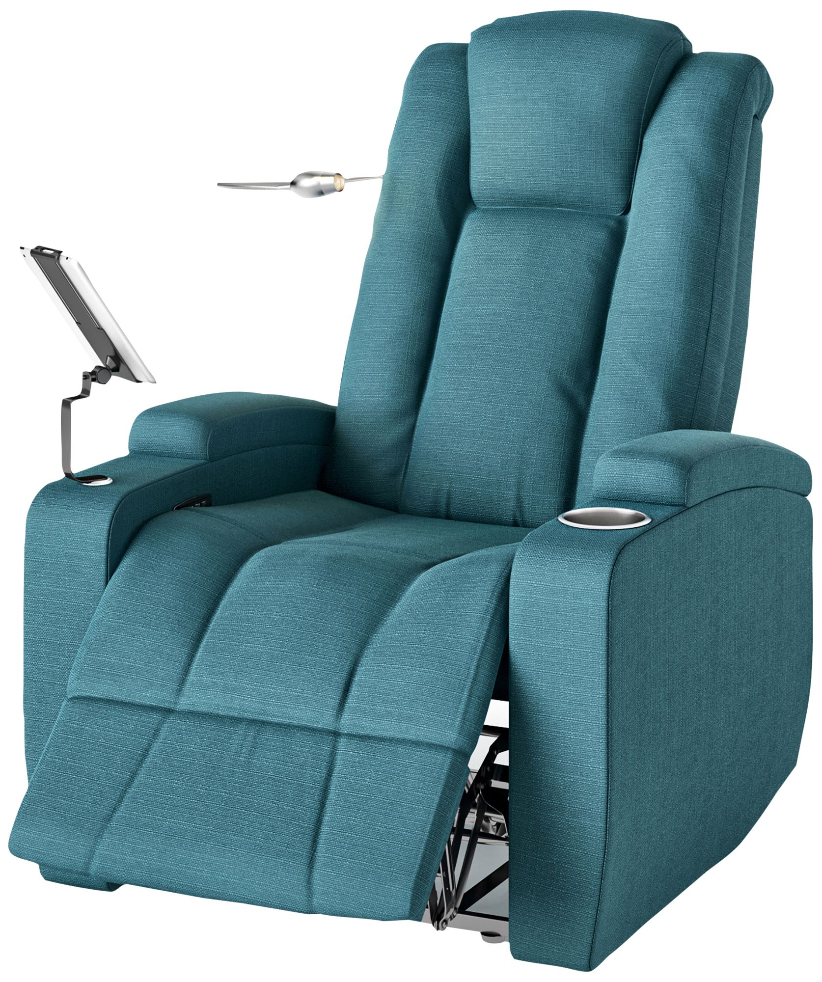 ProLounger WiFi Smart Power Recliner USB Chair in Blue 93N55 Lamps