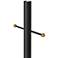 Black 96" High Cross Arm Outdoor Direct Burial Lamp Post