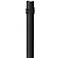 Black 96" High Outlet Dusk-to-Dawn Direct Burial Lamp Post