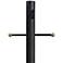 Black 96" High Cross Arm Outlet Direct Burial Lamp Post