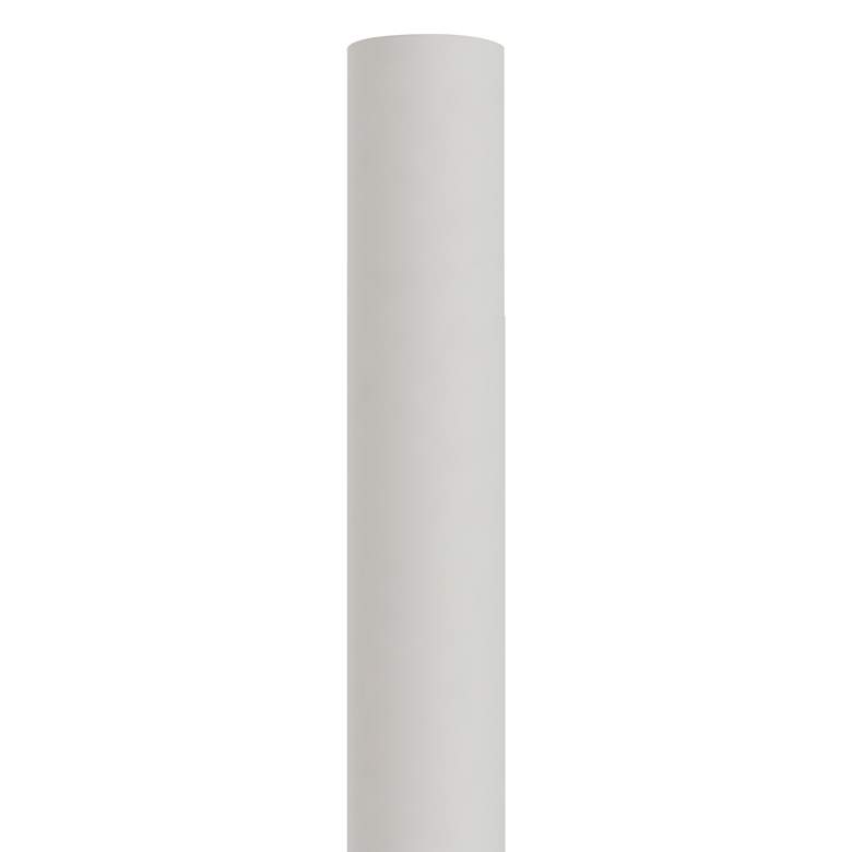 White 84&quot; High Metal Outdoor Direct Burial Lamp Post