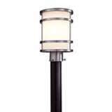 Bay View Collection 12 1/4&quot; High Steel Post Light