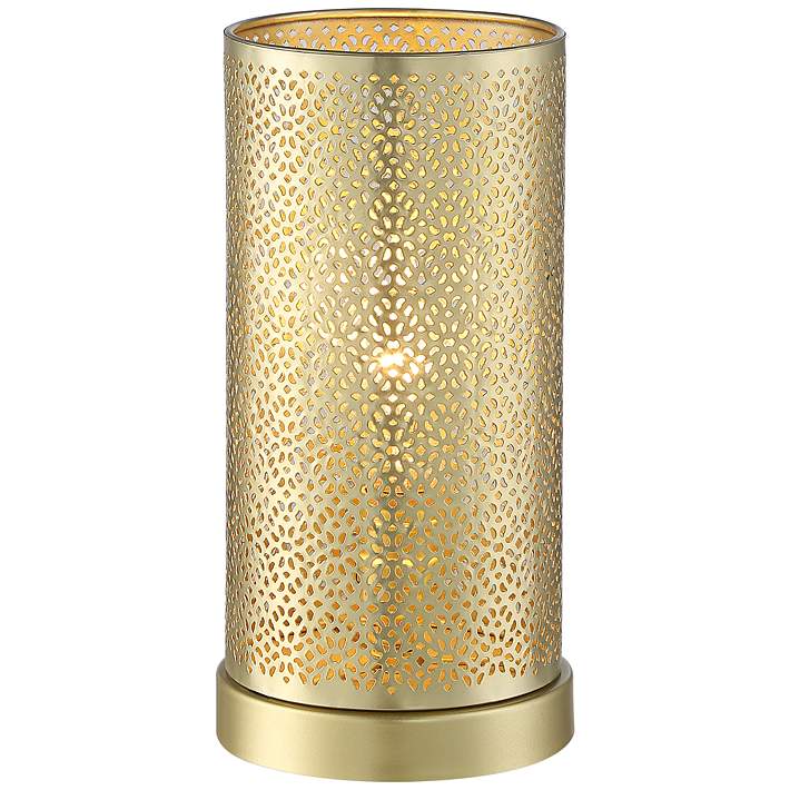 Hamilton Gold Mesh Cylinder Accent, Cylinder Accent Table Lamp