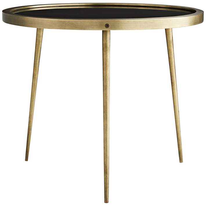 Arteriors Home Athens 19 W Brass Black Round Accent Table 94m86 Lamps Plus