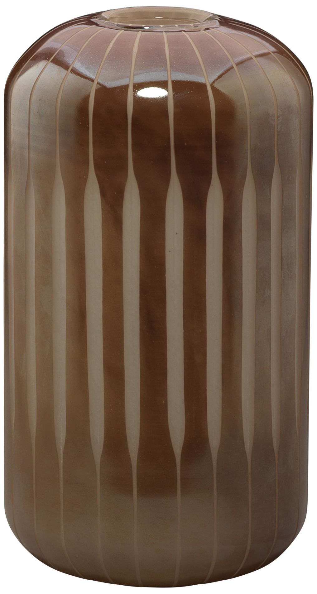 Jamie Young Hughes 12" High Mauve Glass Decorative Vase