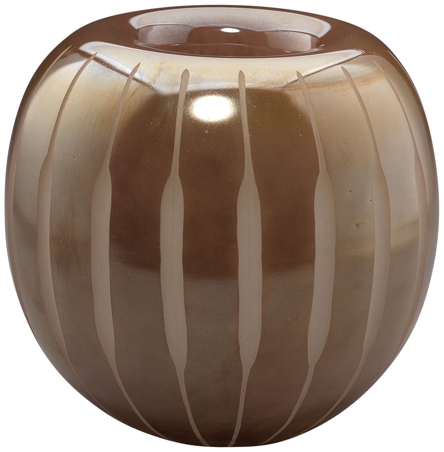 Jamie Young Lloyd 7" High Mauve Glass Decorative Vase