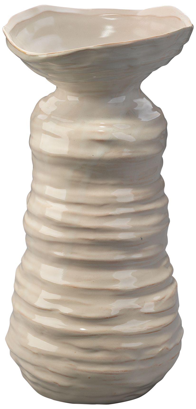 Jamie Young Marine 15 1/2" High Pearl Blue Decorative Vase