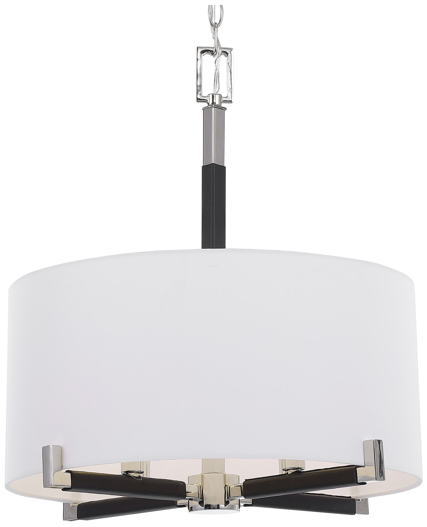 Uttermost Newburgh 20" Wide Nickel and White Pendant Light