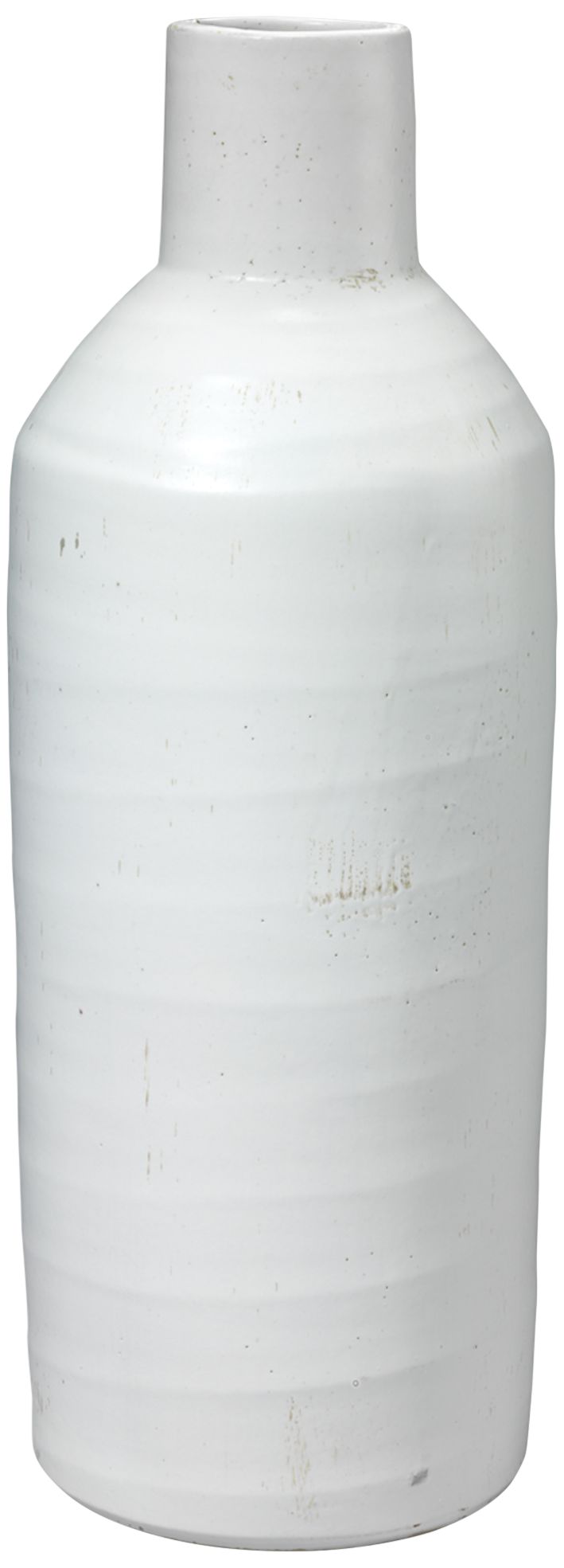 Jamie Young Dimple Matte White Ceramic Decorative Carafe