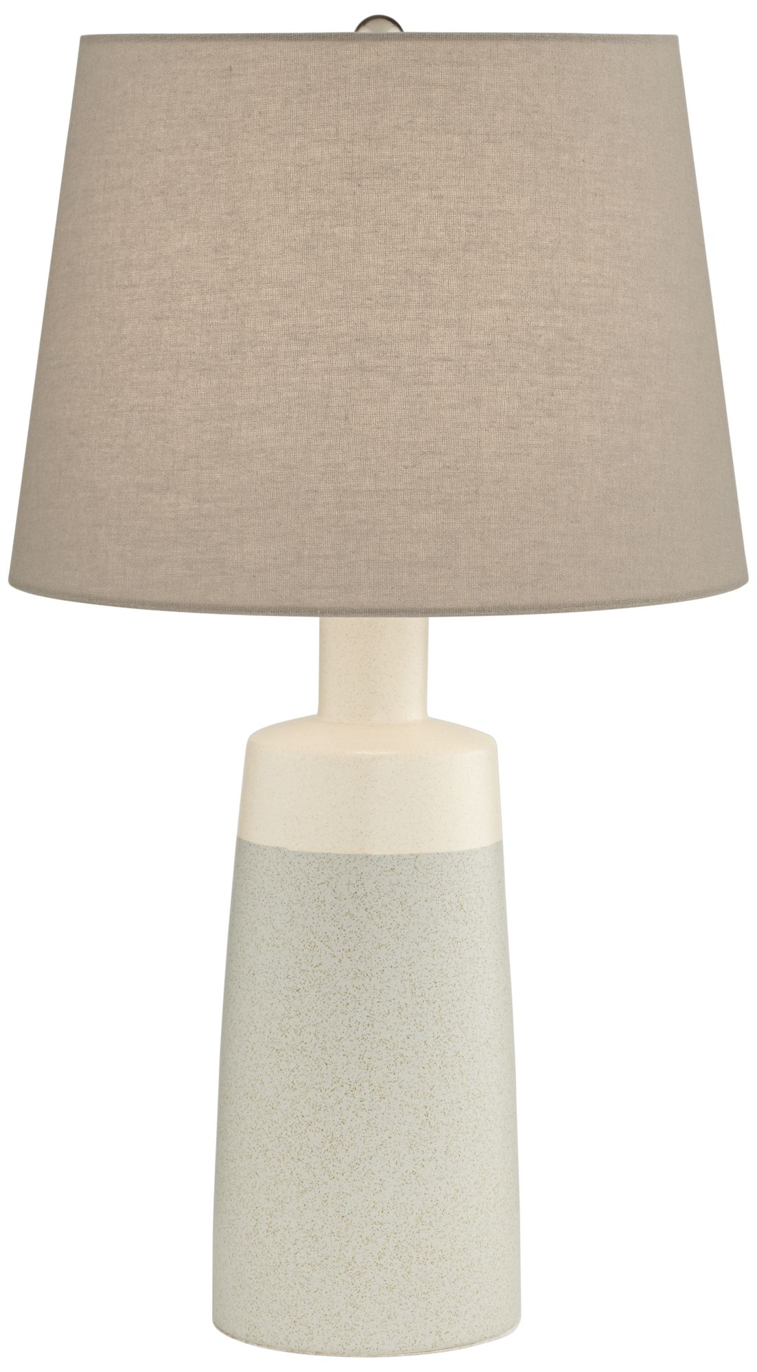Effie Modern Farmhouse Grey Ceramic Table Lamp