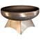 Liberty 24" Wide Natural Steel Fire Pit with Standard Base