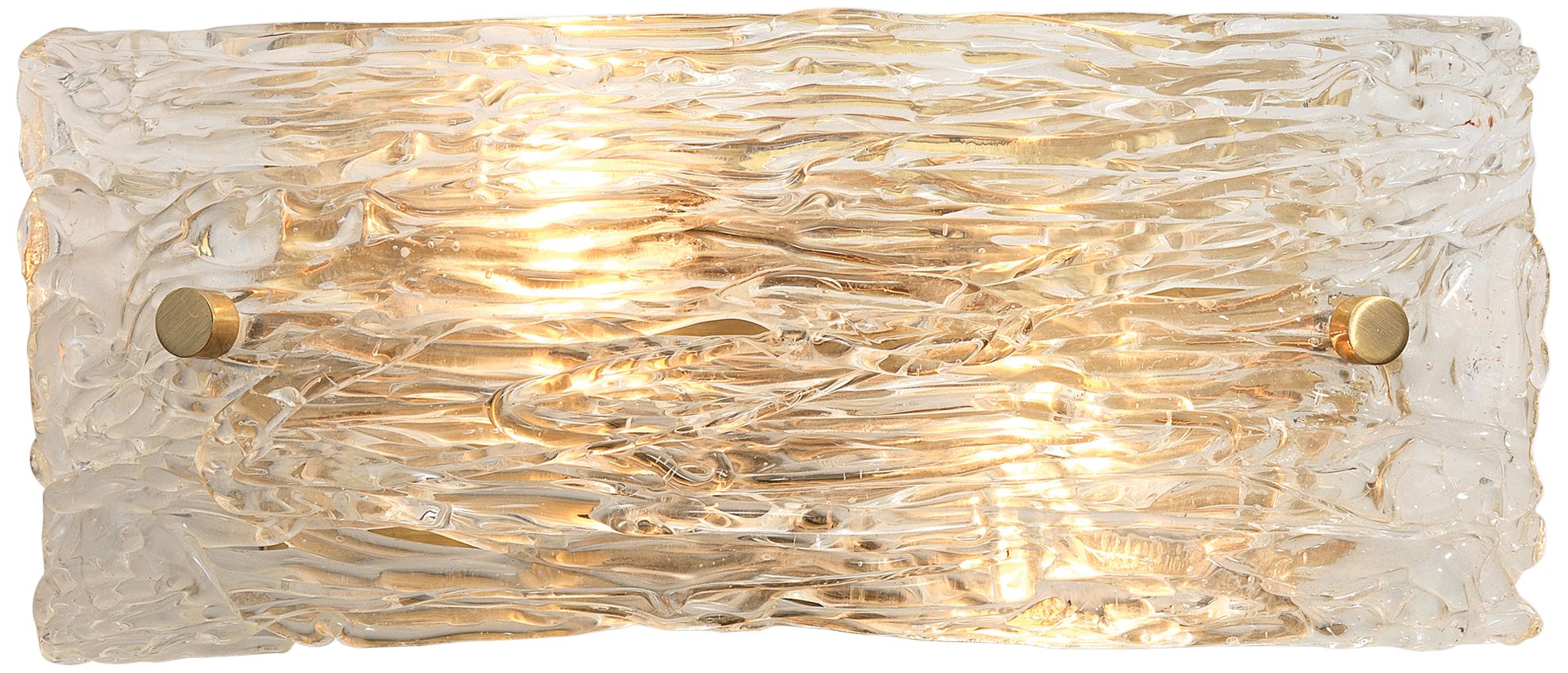 Jamie Young Swan 4 1/2" High Curved Clear Glass Wall Sconce