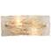 Jamie Young Swan 4 1/2" High Curved Clear Glass Wall Sconce