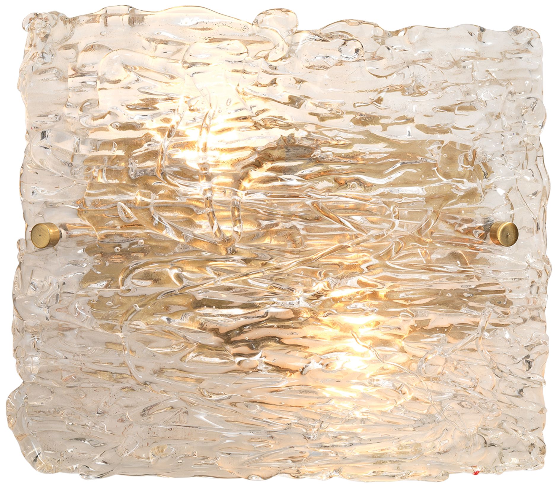 Jamie Young Swan 9 1/2" High Curved Clear Glass Wall Sconce