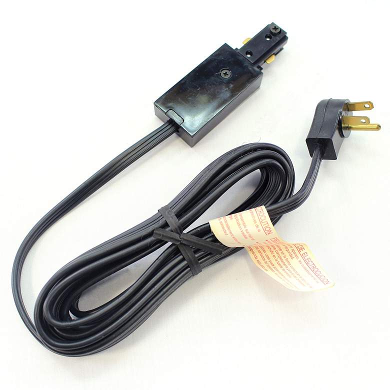 Halo Black Plug-In Power Feed and Cord Connector