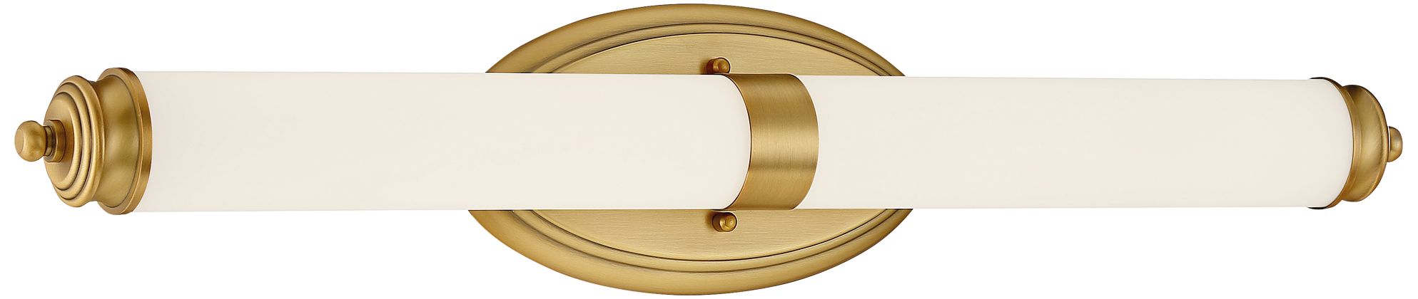 Madison 27 1/4" Wide Brushed Gold Metal Bar LED Bath Light 94X76