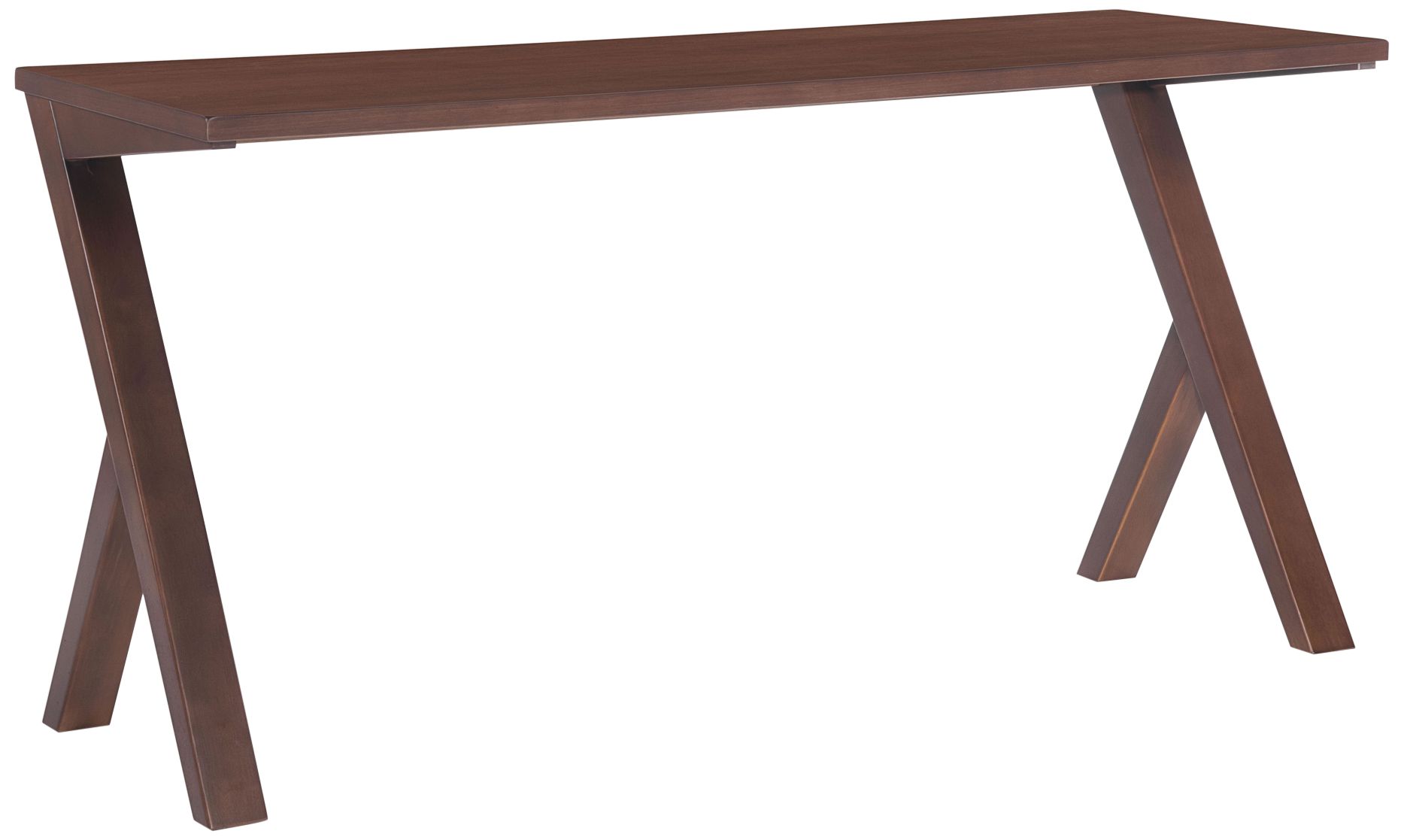 Zuo Ravenna 59" Wide Walnut Rubberwood Desk