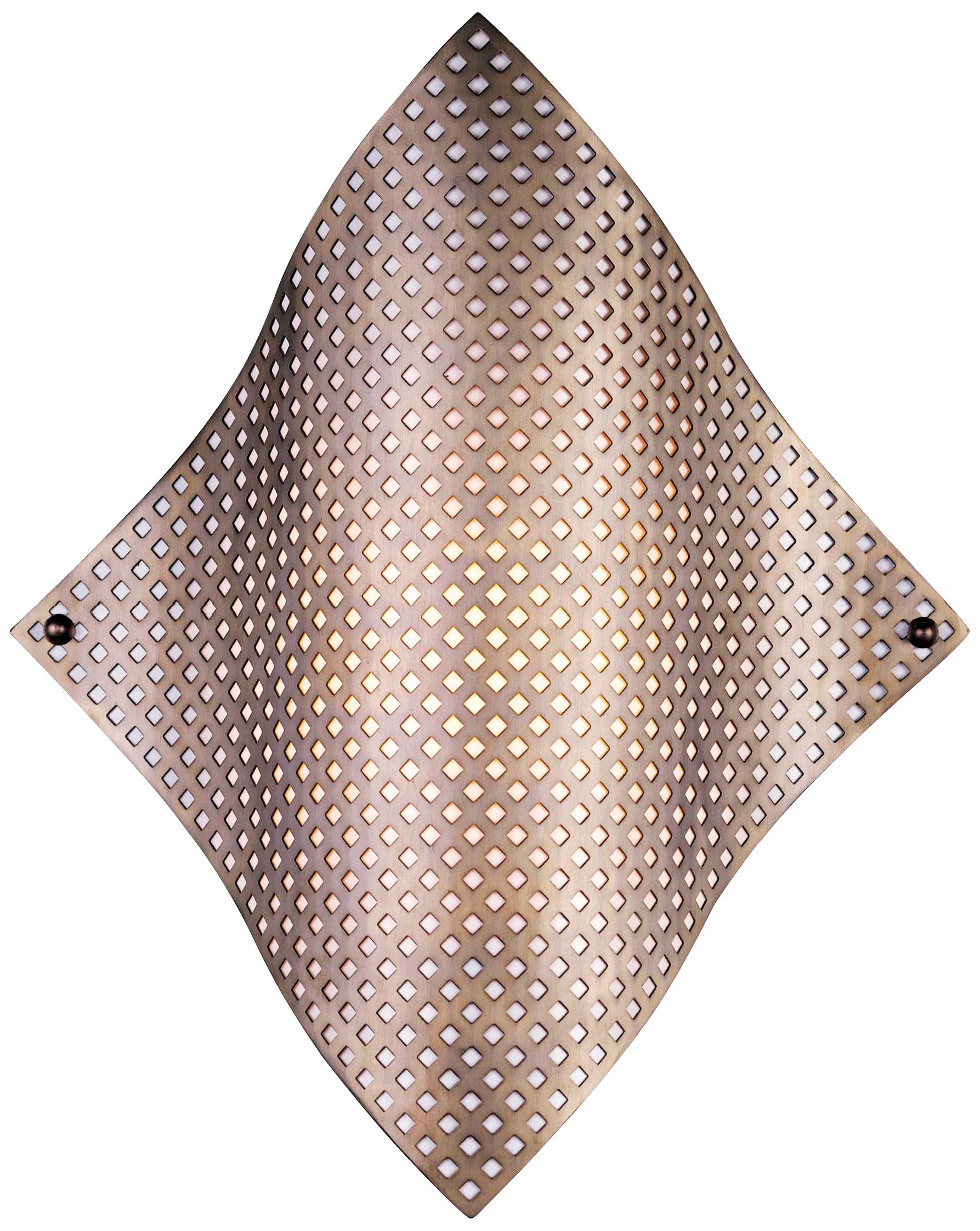 George Kovacs Perforated Steel 17" High Wall Sconce - #95369 | Lamps Plus