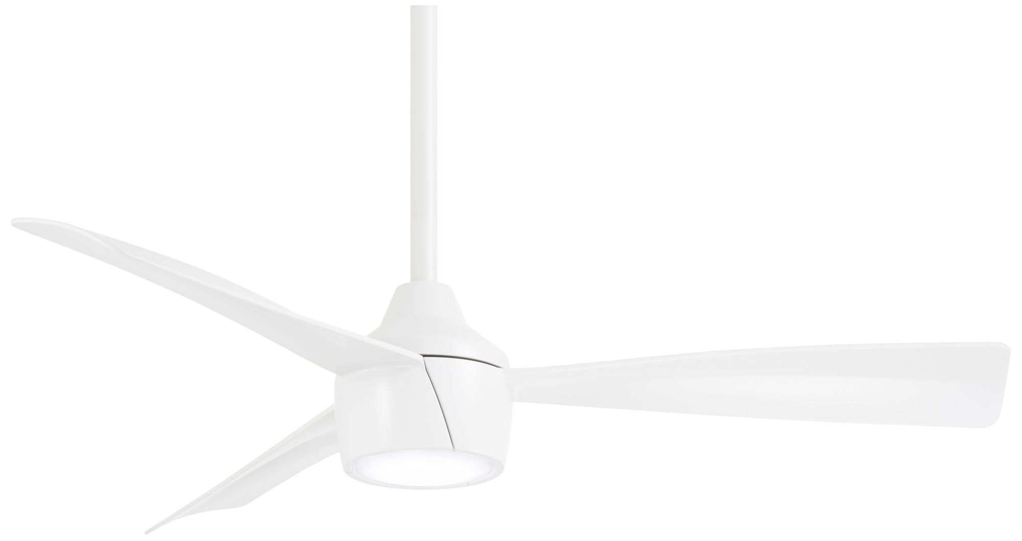 44" Minka Aire Skinnie Flat White LED Ceiling Fan with Remote Control