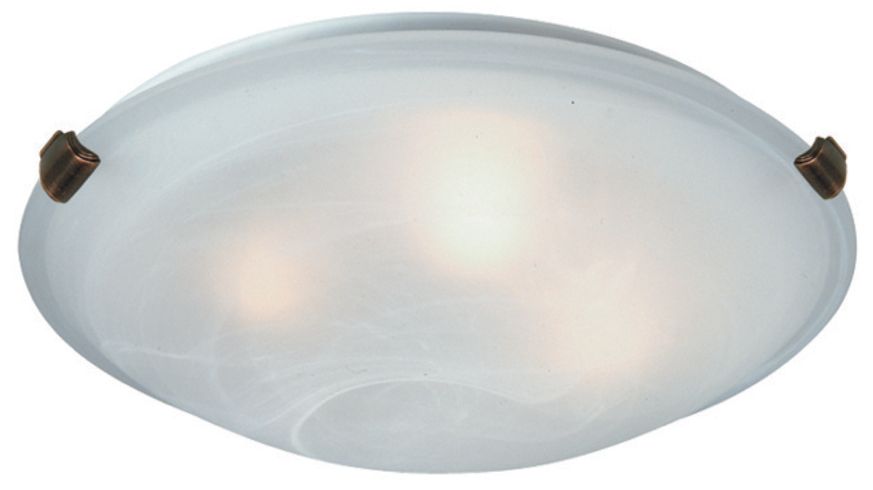 Artcraft Clip 12" Wide Modern White Glass Flush Mount Ceiling Light