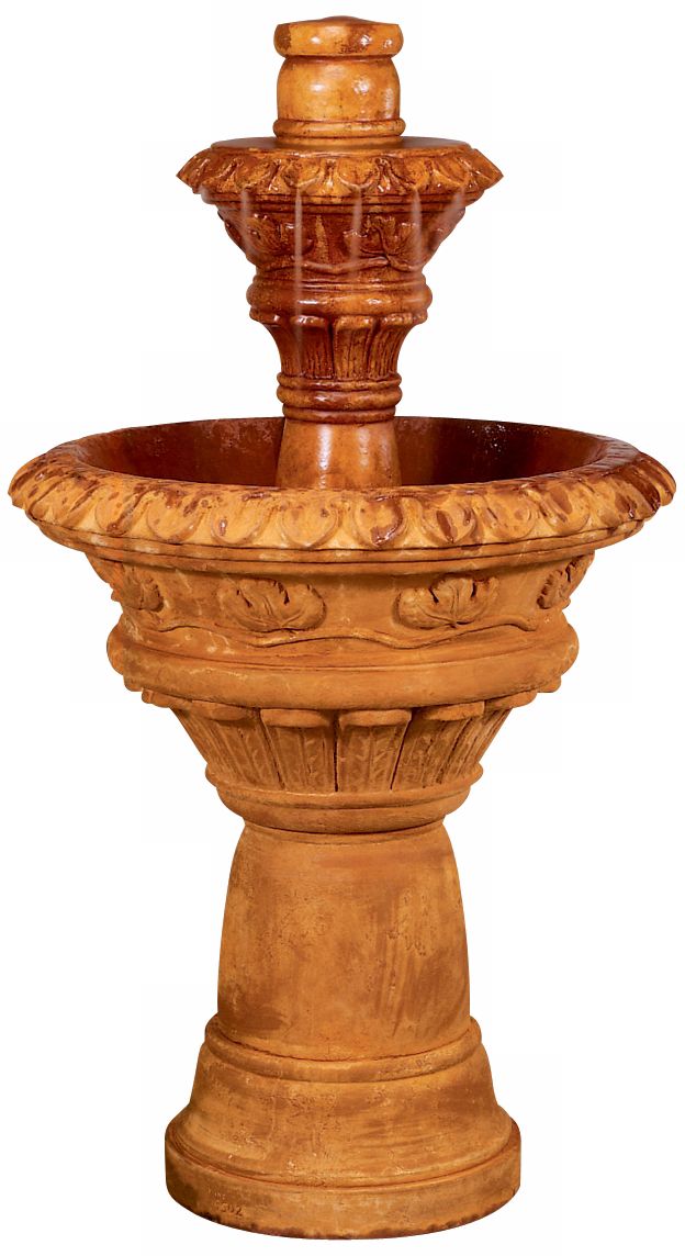 Valencia 40" High 2-Tier Traditional Garden Fountain