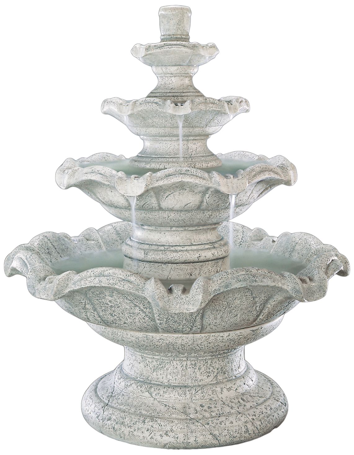 Henri Studio 54" High Quattro 4-Tier Outdoor Fountain