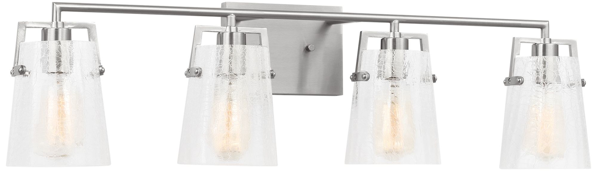 Murray Feiss Visual Comfort Studio Crofton 4 - Light Vanity A19 33.37" Brushed Nickel